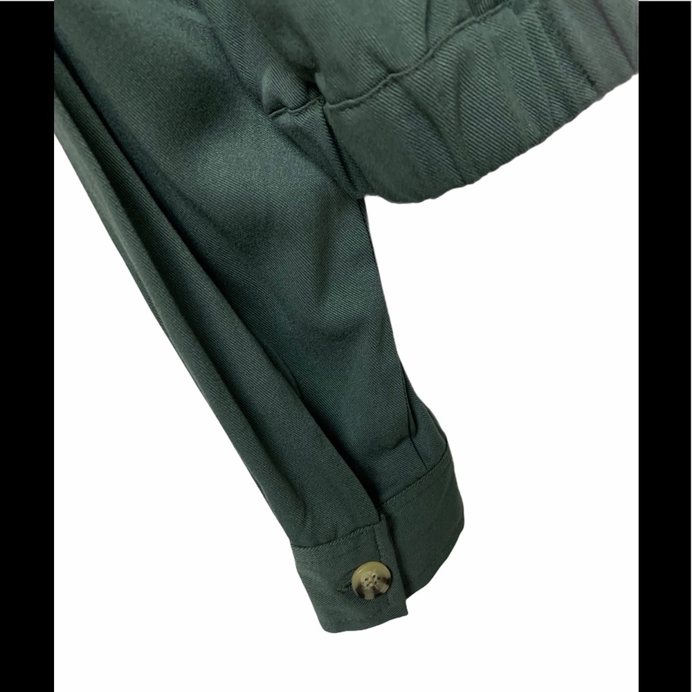 Common Stitch Button Top/outerwear. Olive green - Picture 6 of 7